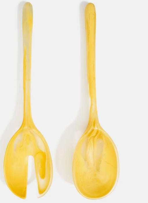 Stone salad servers long