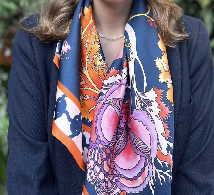 Constance silk scarf