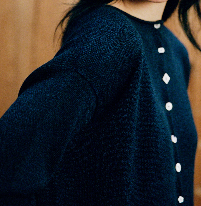 Heirloom button doll's cardigan