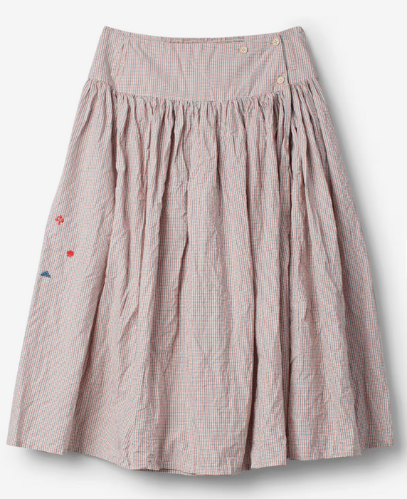 Jannika fine check skirt