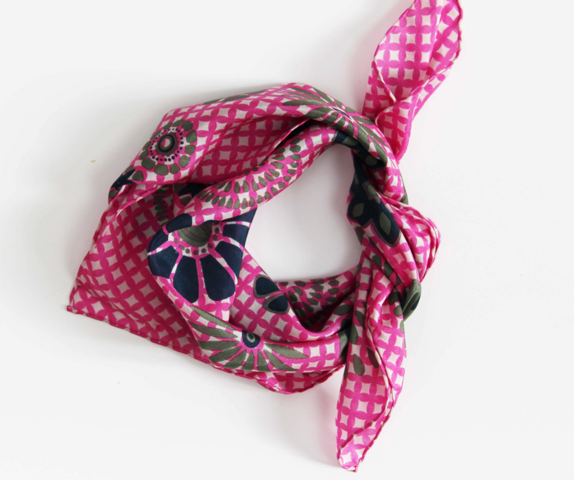 Shippo silk scarf