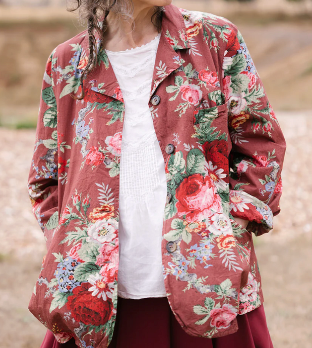Dominique blazer in floral chintz