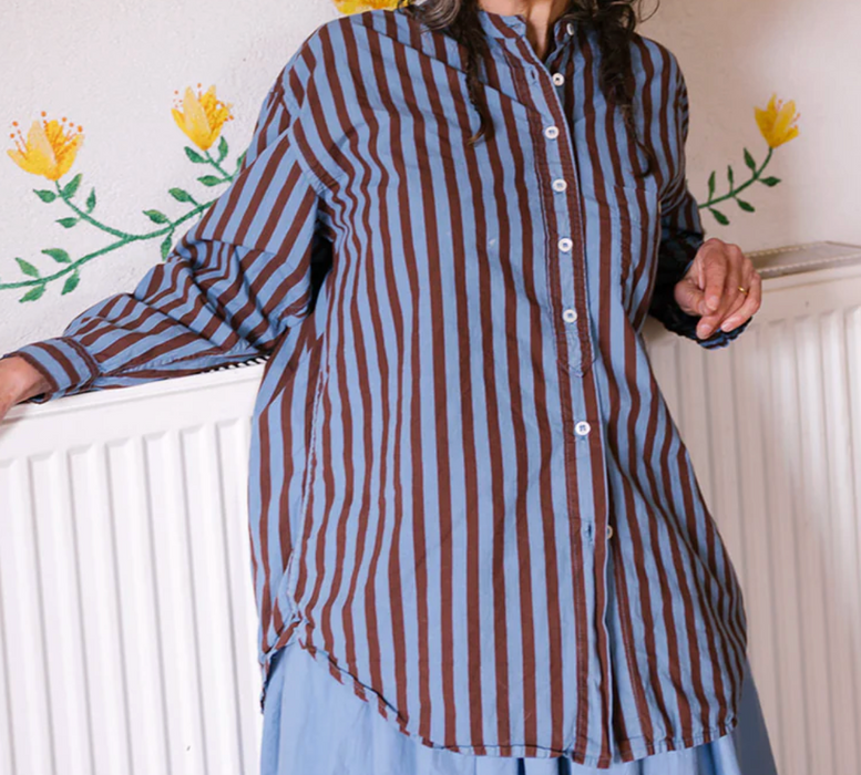 Italy shirt in coco stripe