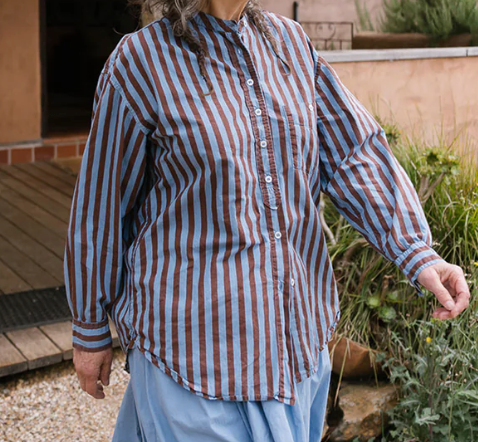 Italy shirt in coco stripe