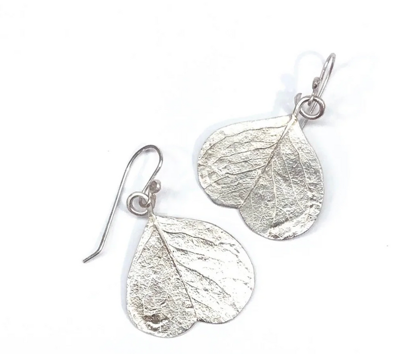 Snow gum silver hook earrings