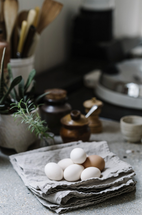 Natural linen napkins