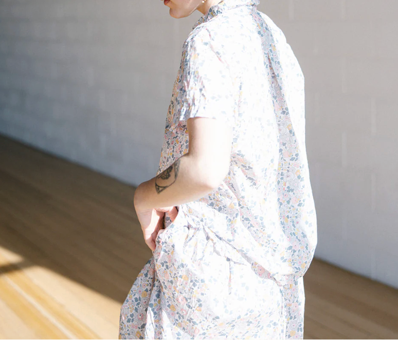 Cliff shirt in tana lawn Liberty cotton 'Betsy'