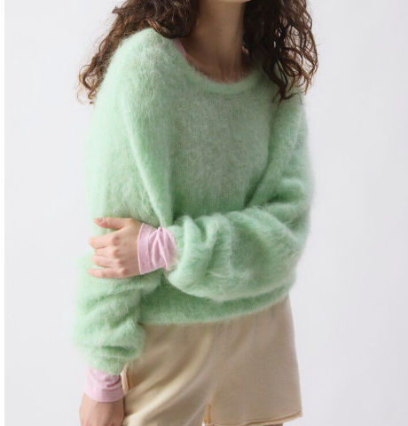 Nib fluffy knit