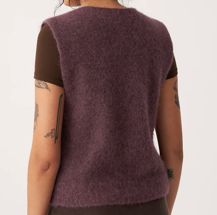 Picnic vest in alpaca and wool