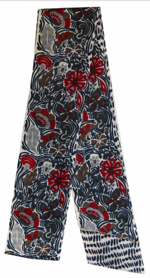 Bandeau silk headband - Jardin Anglais