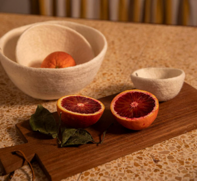 Felted basket med