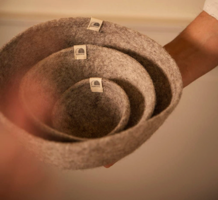 Felted basket med