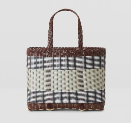 Handwoven two tone small basket