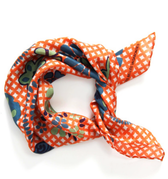 Mini-foulard en soie Shippo