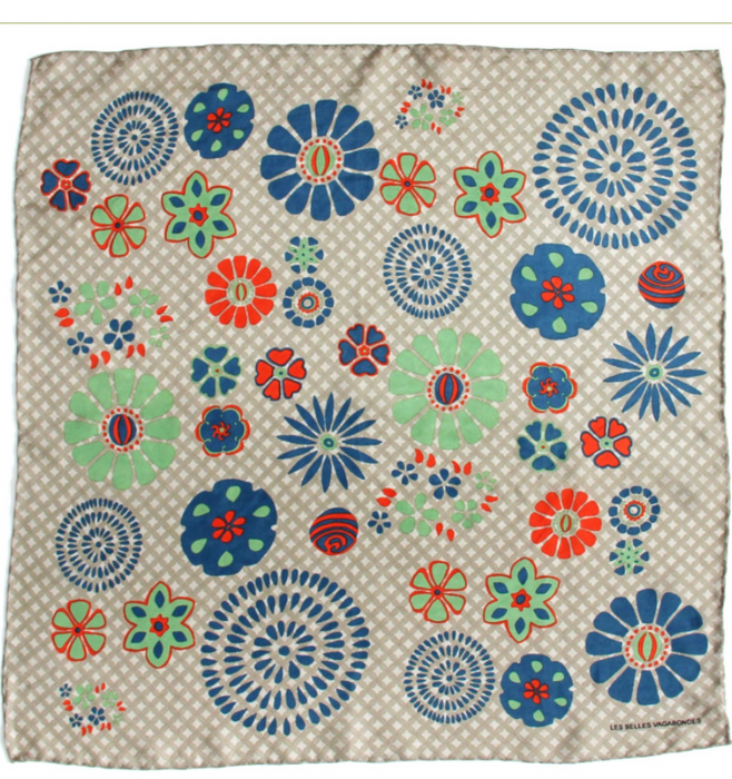 Mini-foulard en soie Shippo