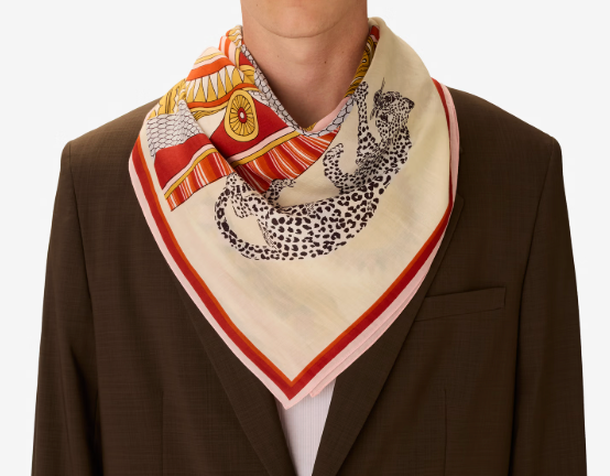Taj white silk