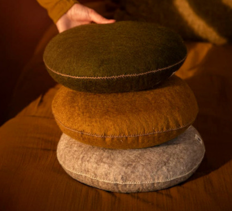 Smarties felt & kapok cushion
