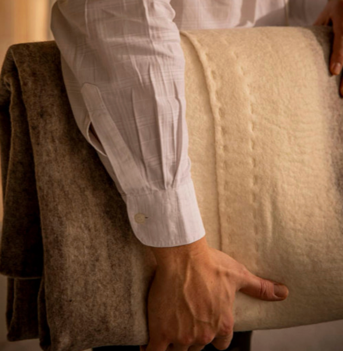Two tone Nuno blanket
