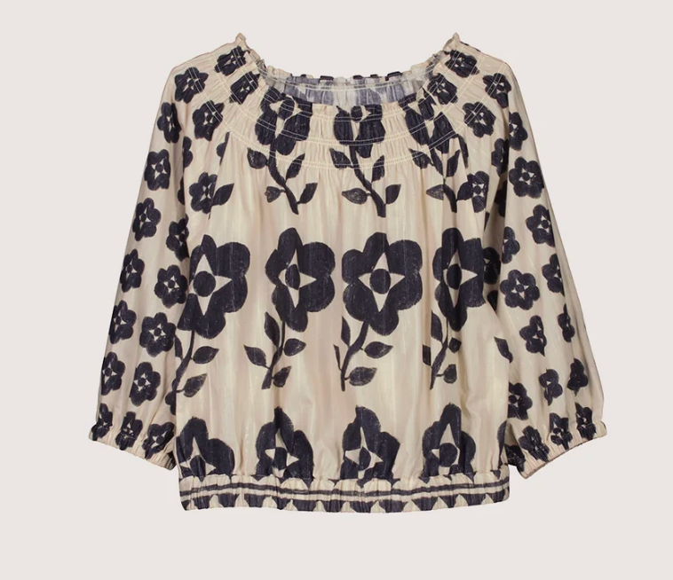 Maha shirred blouse