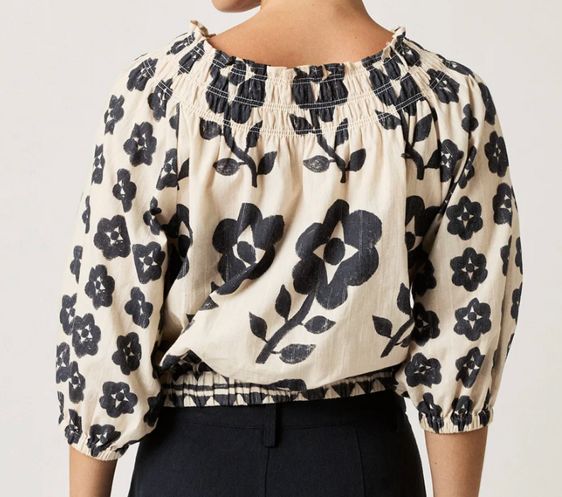 Maha shirred blouse