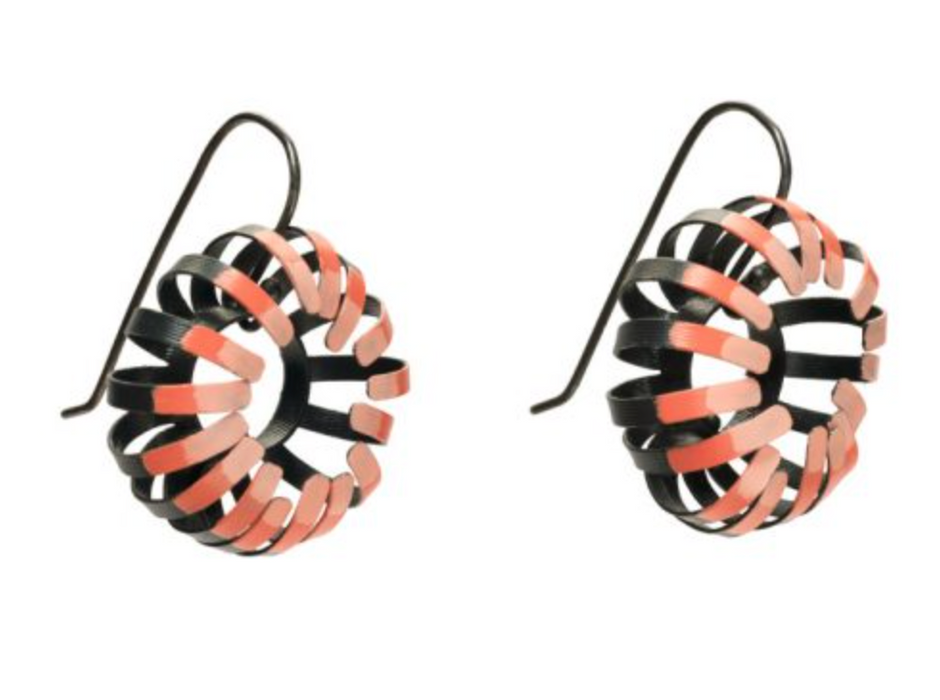 Banksia hook earrings - pink