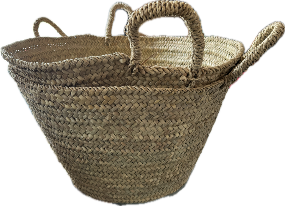 Palm leaf basket