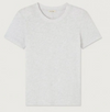 American Vintage Sonoma round neck short sleeve tee in arctic light grey, flat lay