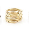 Anna Davern gold coil ring, alternate view