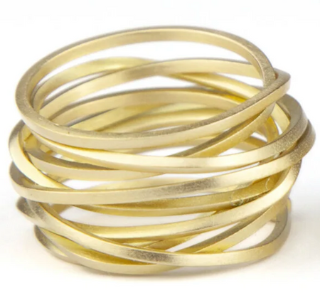 Anna Davern gold coil ring
