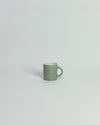 Anne Black Candy Cup Tall in jade green glaze, hand-thrown porcelain tall espresso coffee mug