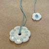 Anne Black porcelain flower necklace, alternate view