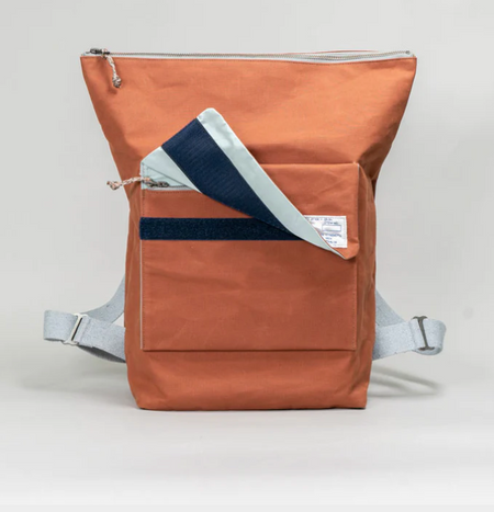 ATKM the Standard backpack in chestnut and icyblue