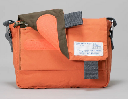 ATKM the Standard mini cross body bag in ochre and khaki brown