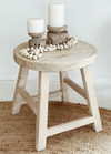 Barefoot gypsy Ramu elm side table, alternate view