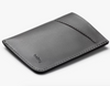 Bellroy Card Sleeve slim leather wallet in charcoal/cobalt, front view
