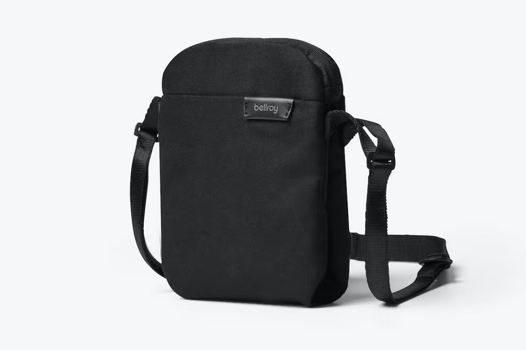 Bellroy City Pouch crossbody bag in Melbourne black, front view