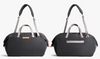 Bellroy Classic Weekender bag in slate, front and back view
