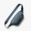 Bellroy Laneway belt bag in blue steel, a crossbody bum bag, front view