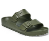 Birkenstock Arizona EVA slide in khaki green, side view