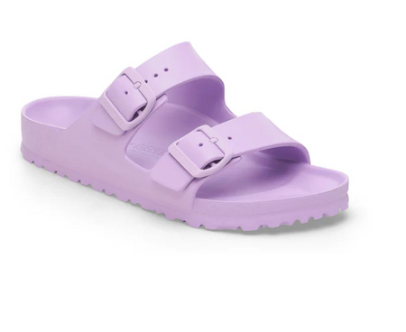 Birkenstock Arizona EVA slide in lilac, side view