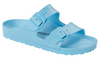 Birkenstock Arizona EVA slide in sky blue, side view