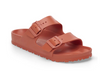 Birkenstock Arizona EVA slide in terracotta orange, side view