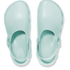 Birkenstock Birki Flow EVA clog in surf green, top view of the pair