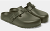 Birkenstock Boston EVA clog in khaki green, side view of the pair