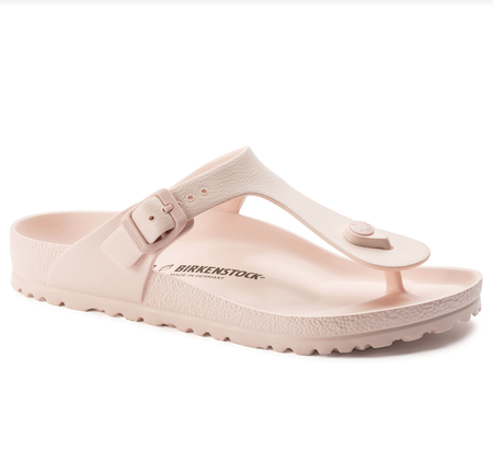 Birkenstock Gizeh EVA thong sandal in light rose, side view