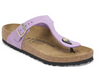 Birkenstock Gizeh thong sandal in crocus mauve, side view