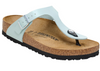 Birkenstock Gizeh thong sandal in surf green, side view