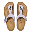 Birkenstock Gizeh vegan thong sandal in lavender, top view of the pair
