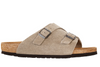 Birkenstock Zurich suede sandal in taupe, outer side view