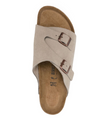 Birkenstock Zurich suede sandal in taupe, top view